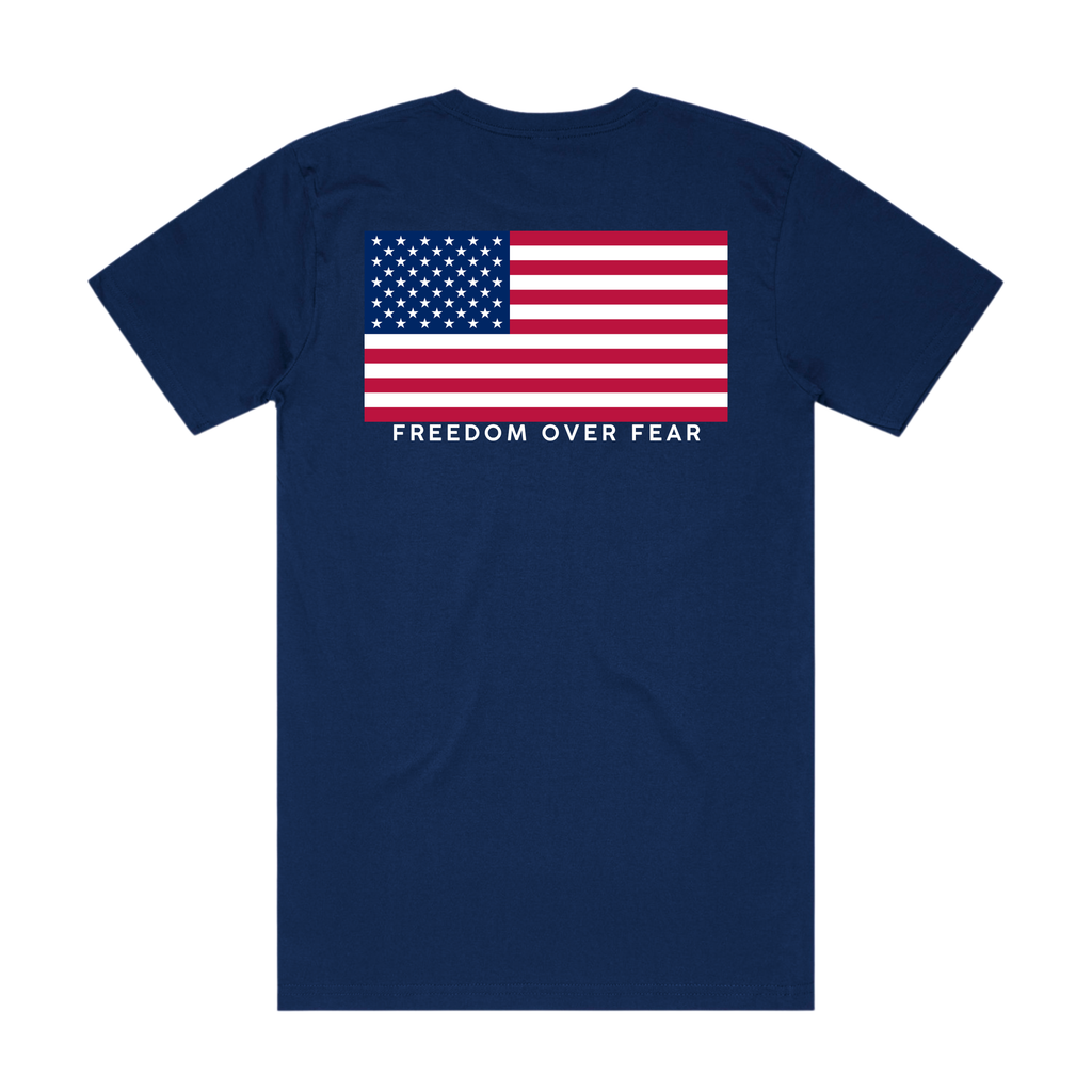 USA Flag - Navy T Shirt